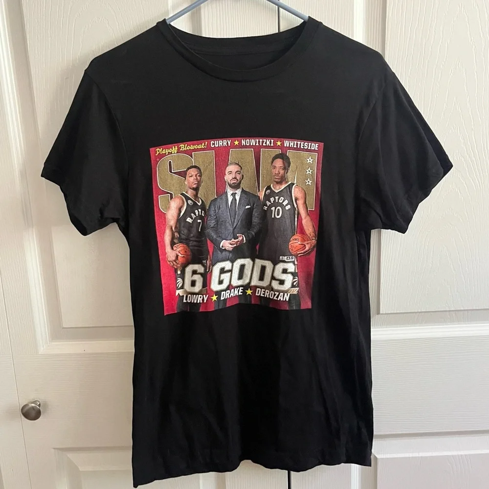 Slam Magazine NBA Steph Curry Cover T-shirt Black Small